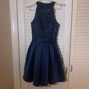 Navy Blue Semi Formal Dress